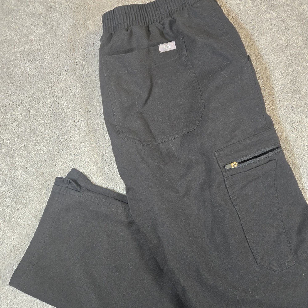 Figs Women's Cargo Scrub Pant Size Medium Black Technical Collection Scrub Pants